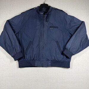 Vintage Members Only Jacket Navy Blue Bomber L 80s 90s Classic Iconic Zip Jacket